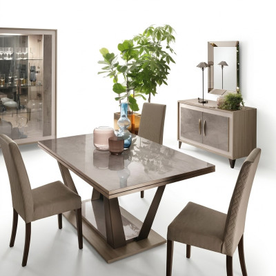 Esstisch Esszimmer Wohnzimmer Garnitur Holz Design Italienische Möbel