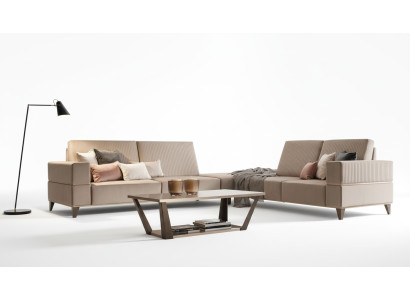 Couchtisch Tisch Polster Design Glastisch Beistell Holz Sofa Couch Braun Tische