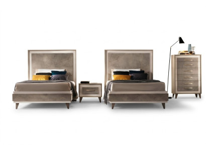 Schlafzimmer Set Bett Nachttische Kommode Stil Garnitur Italienische Möbel 4 tlg
