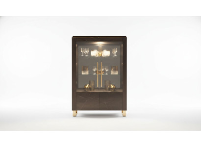 Klassische Vitrine Schrank Wohnzimmer Vitrinenschrank Regal Schränke