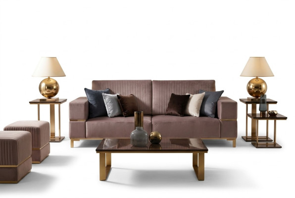 Edler Designer Couchtisch Beistelltisch Sofa Wohnzimmer Tisch Tische Edelstahl