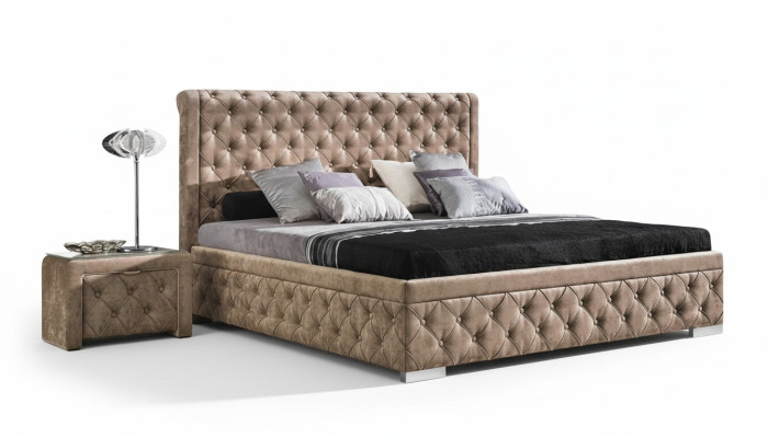 Bett 2x Nachttisch 3 tlg. Schlafzimmer Set Luxus Design Möbel Modern Betten Neu