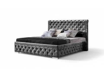 Bettgestell Stoff Möbel Luxus Betten Bett Textil Schlafzimmer Design Textil Neu