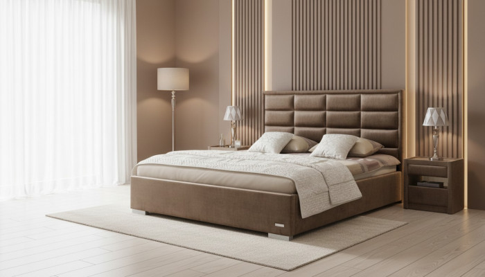Bett Textil Schlafzimmer Design Möbel Moderne Luxus Betten Polster Gestell Neu
