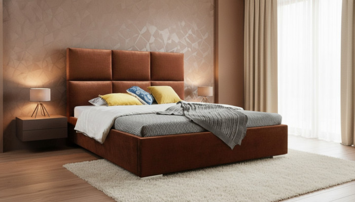 Moderne Schlafzimmer Betten Textil Bett Stoff Chesterfield 180x200 Doppelbett