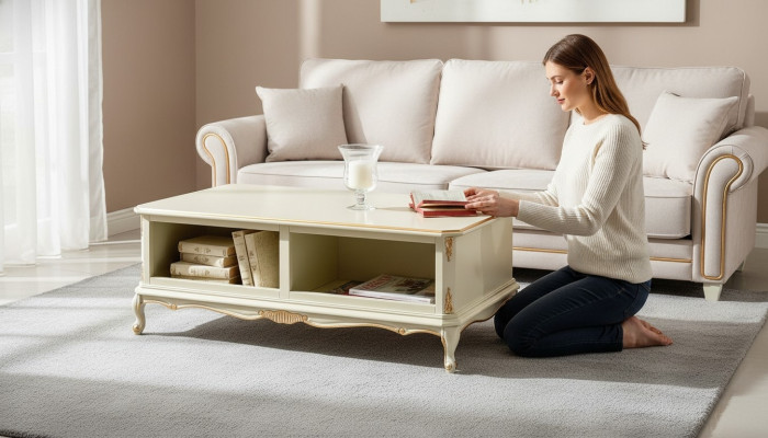 Rustikaler Couchtisch Wohnzimmer Echtholz Sofa Couchen Tische Tisch