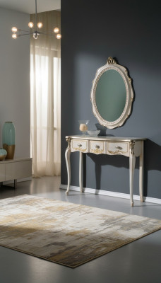 Möbel Barock Luxus Konsolentisch Wandtisch Tisch Weiß Klassischer Holz 106 cm