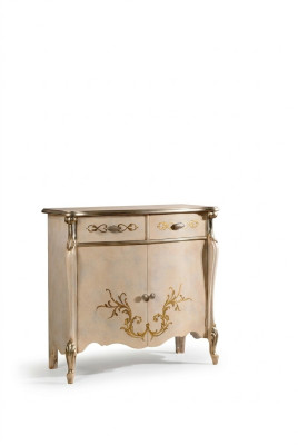 Luxuriöse Möbel Holz Stil Barock Weiß Schrank Kommode Schränke Designer