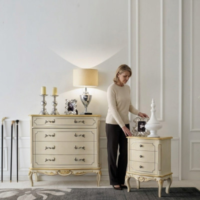 Design Möbel Stil Barock Kommode Holz Italien Möbel Anrichte Luxus Sideboard