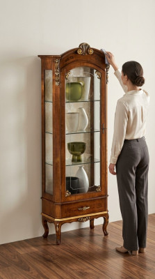 Design Möbel Klassischer Stil Vitrine Wohnzimmer Schränke Luxus Italienische Möbel Neu