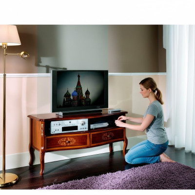 Sideboard tv Lowboard rtv Schrank Tisch Wohnzimmer Holz Möbel Klassisch Neu