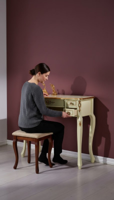 Design Luxus Möbel Sekretar Antik Stil Barock Tisch Holz Italienische Möbel Neu