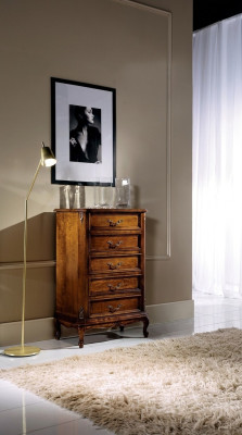 Design Möbel Stil Barock Kommode Schrank Braun Holz Italienische Möbel Neu