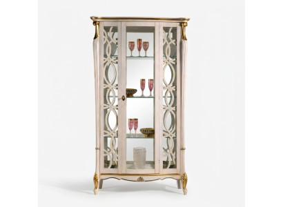 Klassische Möbel Holz Design Vitrine Stil Regal Schrank Schränke Italienische Möbel Neu