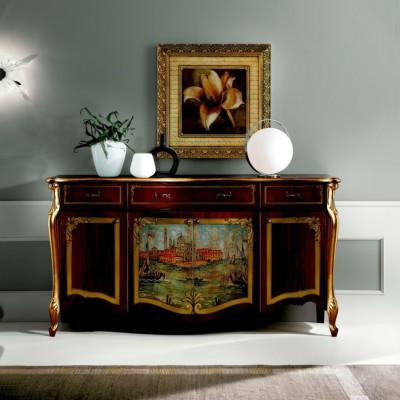 Design Möbel Luxus Barock Buffet Kommode Anrichte xxl Design Italienische Neu