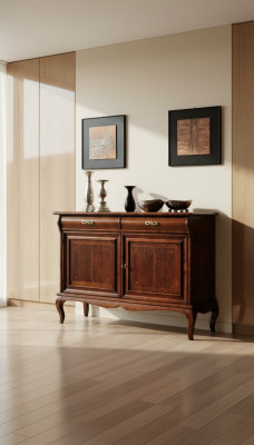 Italienische Möbel Design Kommode Schrank Braun Luxus Holz Stil Barock