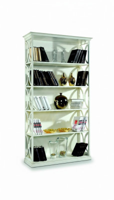 Design Luxus Bücher Regale Weiß Klassischen Stil Schrank Holz Italienische