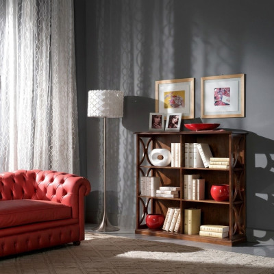 Designer Luxus Schränke Bücherregal Braun Klassische Holz Italienische