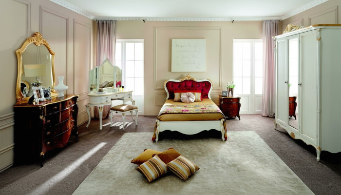 Design Luxus Bett 120*195 cm mit Kopfteil Knöpfe Stil Barock Italienische Möbel
