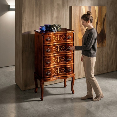 Designer Italienische Holz Möbel Kommode Anrichte Sideboard Luxus Stil