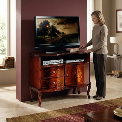 Sideboard tv Lowboard rtv Schrank Italienische Möbel Wohnzimmer Holz Möbel Neu