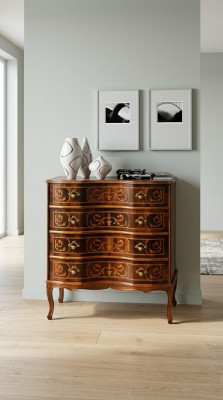 Designer Luxus Italienische Holz Möbel Kommode Schrank Anrichten Echtholz