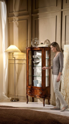 Designer Luxus Holz Vitrine Anrichten Italienische Möbel Echtes Holz Sideboard Neu