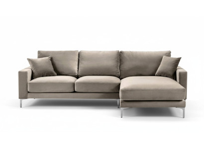 Beige Ecksofa Stoff Wohnzimmer Design Couchen Polster Sofa Sofas Eckgarnitur Neu