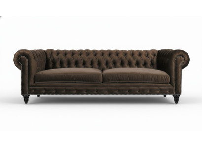 Chesterfield Braun Neu Wohnzimmer Modern Dreisitzer Kreative Möbel Textil Stoff