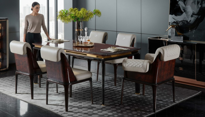 Esstisch Braun Designer Tische Modern Design Möbel Luxus Esszimmer