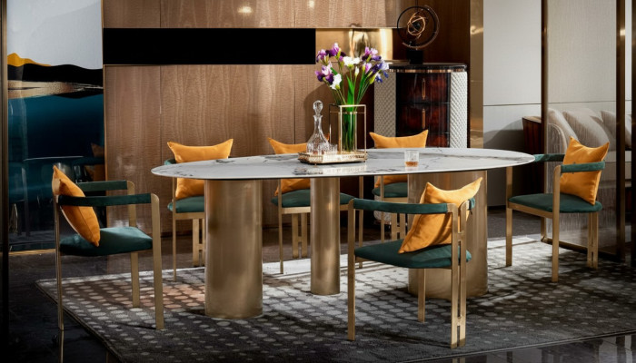 Esstisch 6 Stühle Modern Design Möbel Luxus Esszimmer Tisch Stuhl