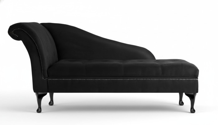 Chaiselongue Elegante Liege Chesterfield Liegen mit Knöpfen Samt Chaiselounge