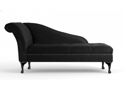 Chaiselongue Elegante Liege Chesterfield Liegen mit Knöpfen Samt Chaiselounge