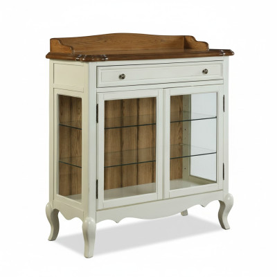 Wohnzimmer Schrank Klassische Vitrine Vitrinenschrank Seitenschrank anrichte neu