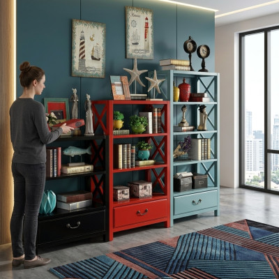 Design Trenn Wand Regal Wohn Zimmer Schränke Holz Regale Bücher Schrank Regale