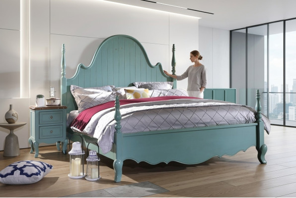 Amerikanisch Doppel Betten luxus Schlafzimmer Designer Doppelbetten 180x200 Neu