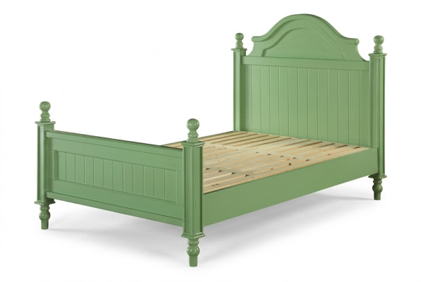 Grünes Bett Klassische Betten Landhaus Doppelbett Hotel Luxus Schlafzimmer Neu