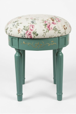 Designer Sitz Polster Bank Polster Sitz Hocker Bank Textil Holz Stil Landhaus