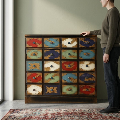 Klassische Kommode Kommoden Kommodenschrank Schrank Apothekenschrank
