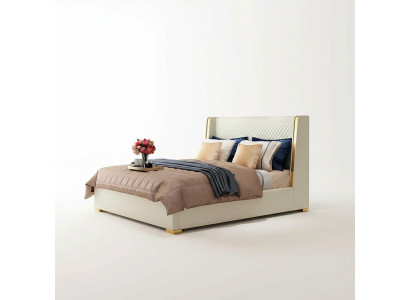 Designer Polsterbett Bett Betten Stoff Holz Luxus Ehebett 180x200cm Doppelbett