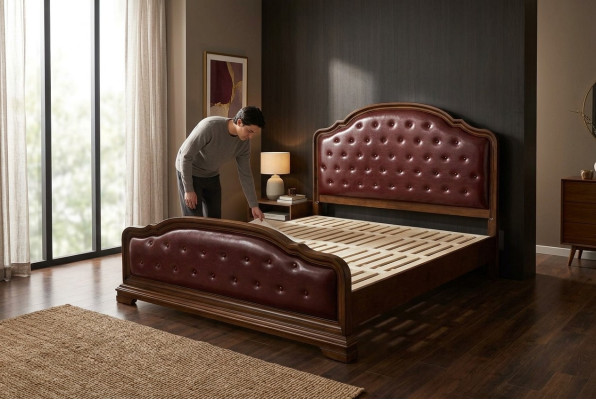 Bett Polster Design Luxus Doppel Hotel Betten Ehe Schlaf Zimmer Leder 180x200cm