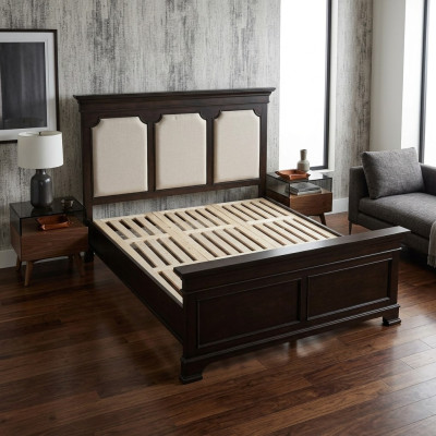 Design Doppelbett Lederbett Betten Bett Holz Polster Schlafzimmer Ehe 180x200