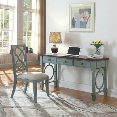 Schreibtisch Büro Einrichtung Holz Regale Bürotisch Esstisch Tisch Stuhl 2tlg