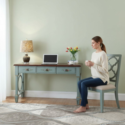 Schreibtisch Holztisch Computertisch Massivholz Bürotisch Tisch Büromöbel