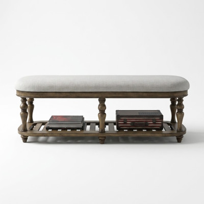 Hocker Klassisch Beistellhocker Ottomane Couch Leder Stoff Textil Holz Fußhocker