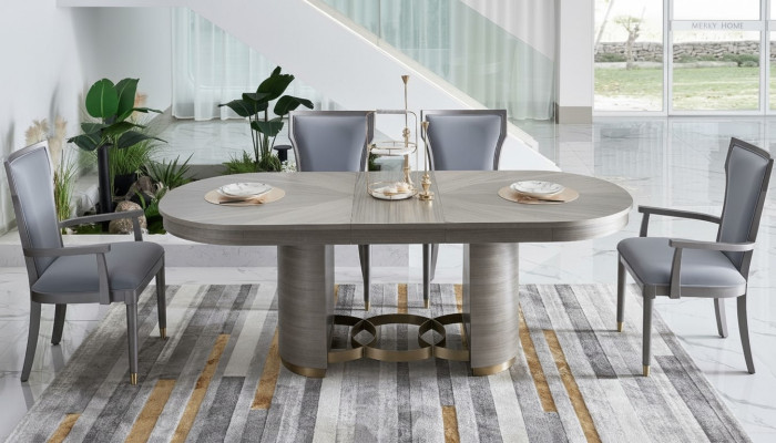 Klassisch Designer Ess Tisch + 4 Stühle Set Garnitur Zimmer Gruppe 5 tlg.