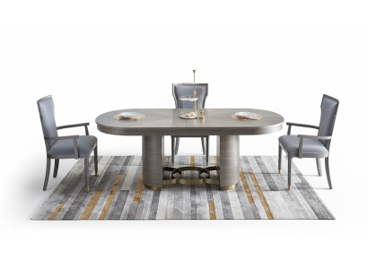 Design Esstisch Holz Stein Tisch Moderne Esstische Möbel 221x95 Tische