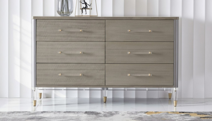 Design Kommode 6 Schubladen Sideboard Lowboard Schrank Anrichte