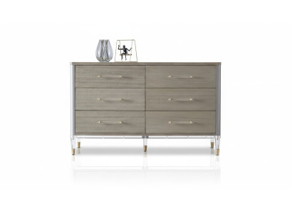 Design Kommode 6 Schubladen Sideboard Lowboard Schrank Anrichte