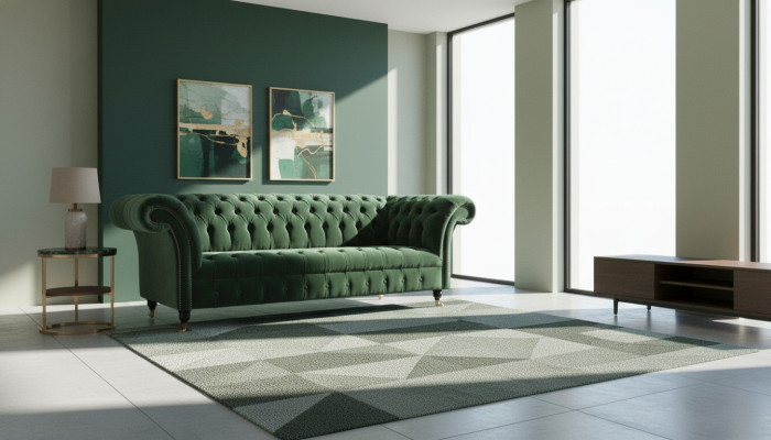 Chesterfield 3 Sitzer Sofas Polster Sitz Couch Sofa Garnitur Big Couchen